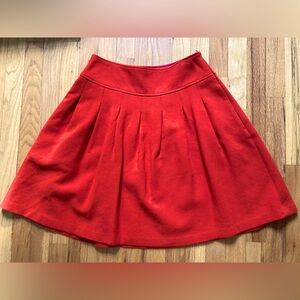 Banana Republic Orange pleated skirt (size 6)